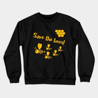 Save the bees! by Beebox Crewneck Sweatshirt